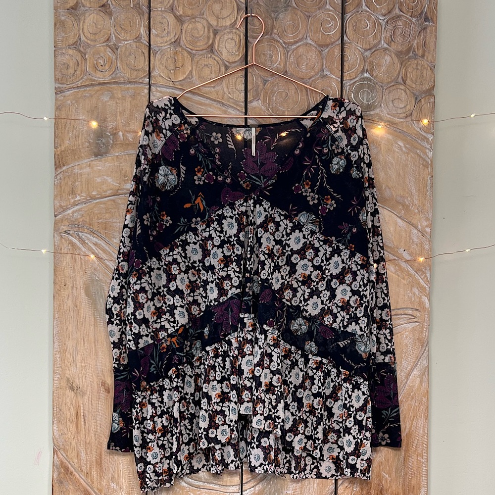 🌿🪴 Free People Sheer Floral Top 🌿🪴